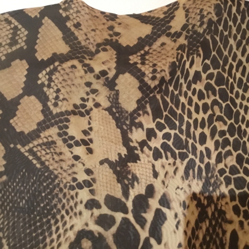 Ann Mashburn Silk Animal Print Dress Size XS - Picture 9 of 10
